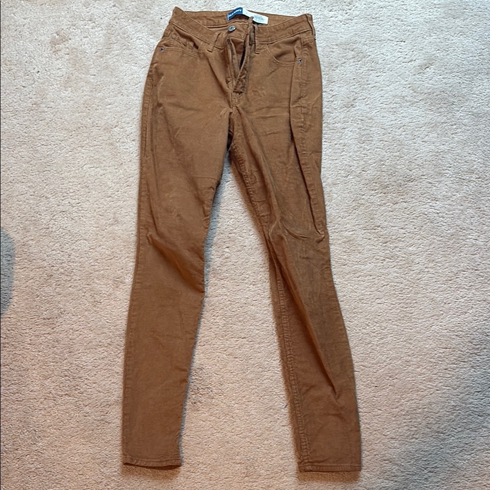 Old Navy Tan Corduroy Pants (Rockstar Skinny)